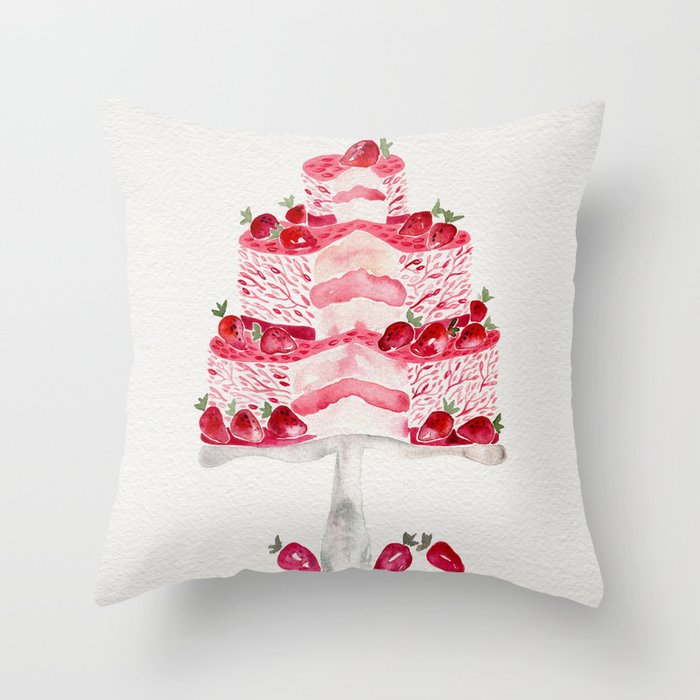 Strawberry Shortcake Throw Pillow By Catcoq Society6