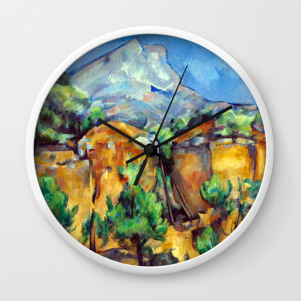 Paul Cezanne Mont Sainte Victoire Wall Clock By Pdpress Society6