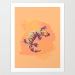 Sculpted By The Sand - Gila Monster Art Print