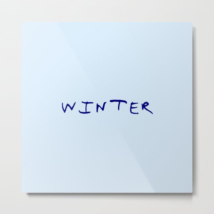 Winter 1 blue Metal Print