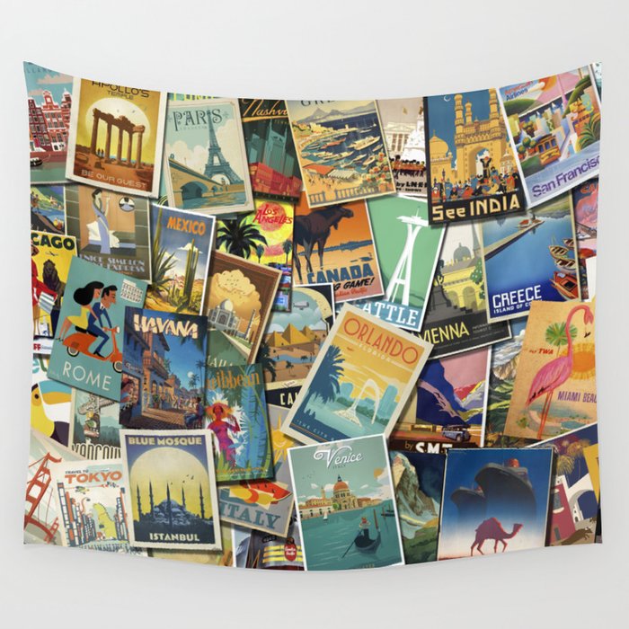 Adventure Calls Wall Tapestry