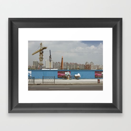 Construction site Framed Art Print