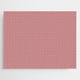MEMORABLE ROSE solid color. Pink pastel  color plain pattern  Jigsaw Puzzle