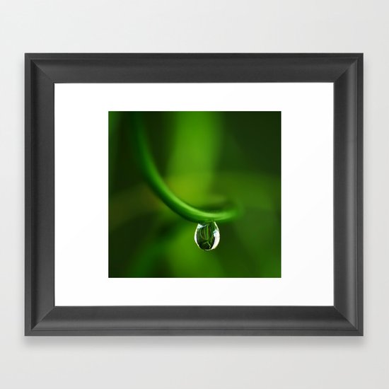 green grass Framed Art Print