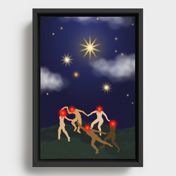 Star Dance 2 Framed Canvas