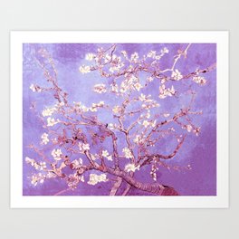 Van Gogh Almond Blossoms Orchid Purple Art Print