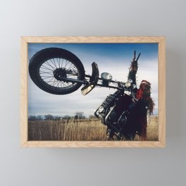 Ape on a Chopper Framed Mini Art Print
