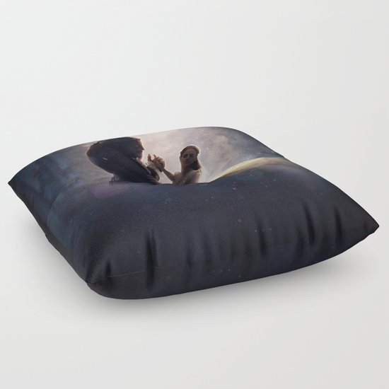 Beauty and the Beast Floor Pillow by Deceptive Designs Society6