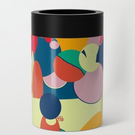 Cheerful Composition of Colored Circles Can Cooler