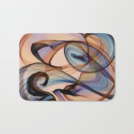 Bird Flame Peach Bath Mat