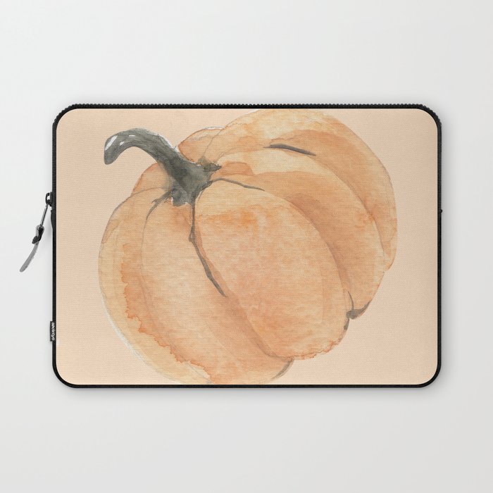 Watercolor Pumpkin Laptop Sleeve