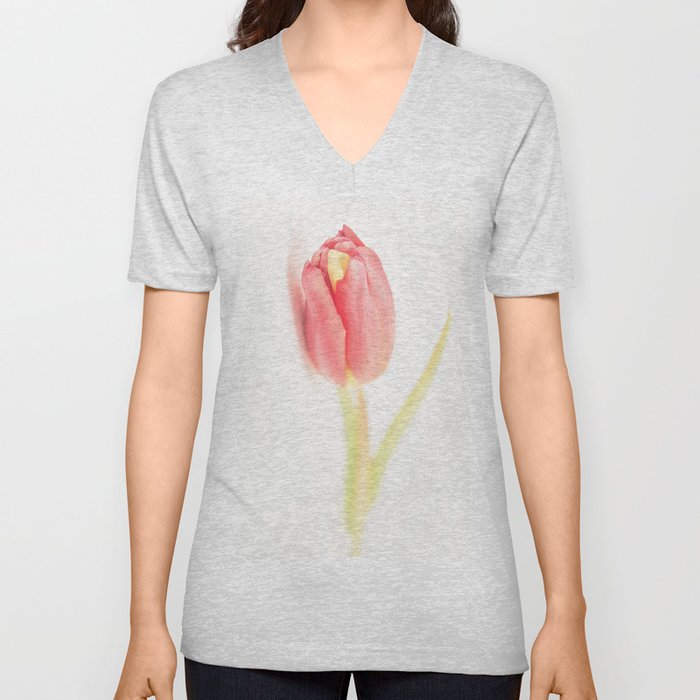 Tulips_01 V Neck T Shirt