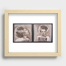 Bride of Frankenstein Gets Busted! Recessed Framed Print