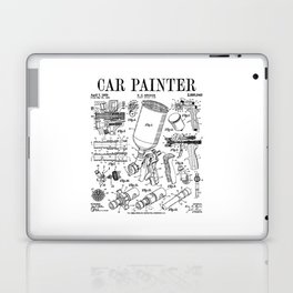 Car Automotive Painter Paint Spray Gun Vintage Patent Print Laptop Skin