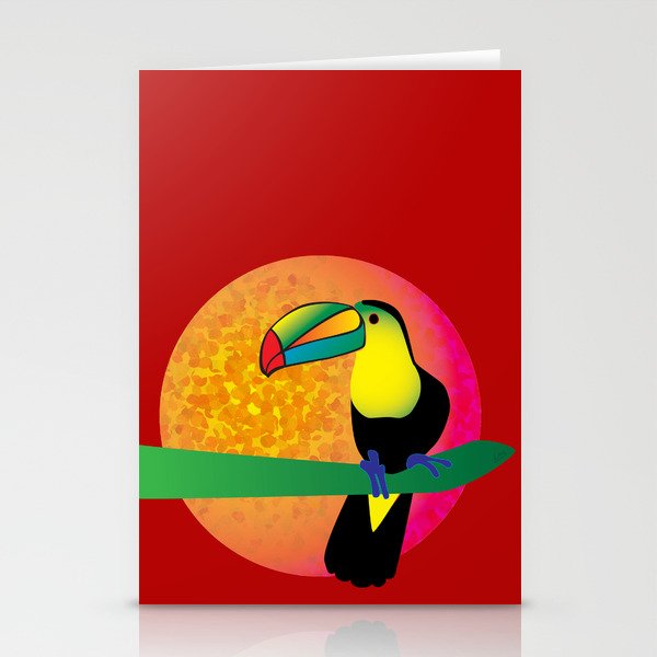 Toucan - Red Stationery Cards