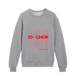 Pro Choice Retro - Have A Nice Day (Red) Kids Crewneck
