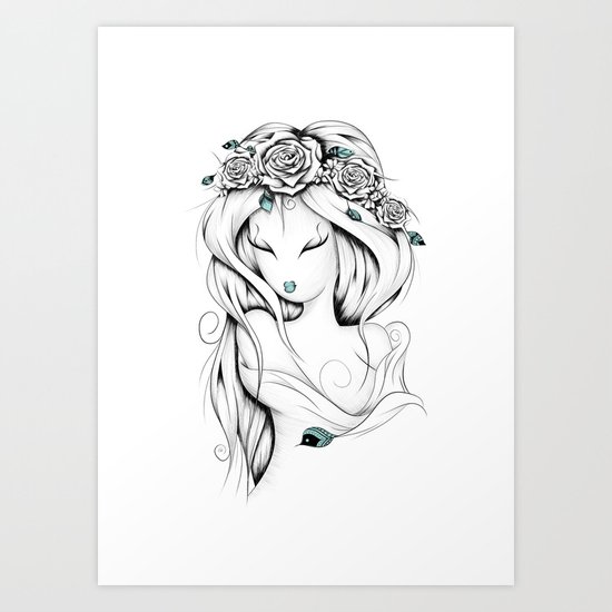 Poetic Gypsy Art Print