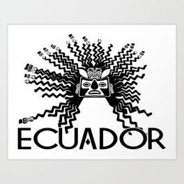 Ecuador Nativo Precolombino Art Print