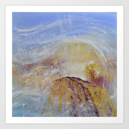Peace On The Mountain Top Art Print By Wendymanzo Society6