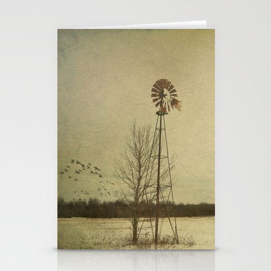 While the wind moans a dirge to a coyote's cry... Stationery Cards