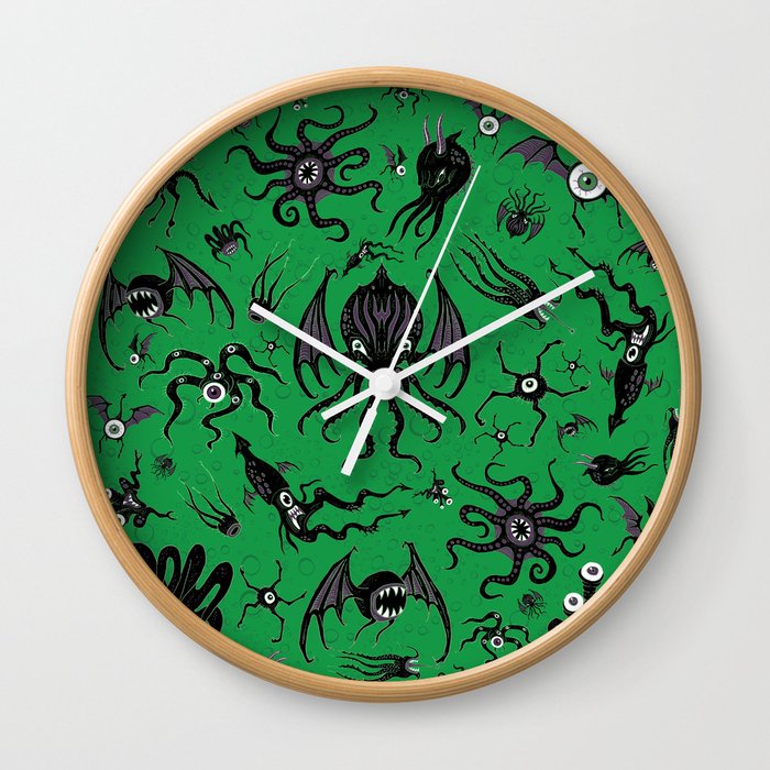 Cosmic Horror Critters Wall Clock