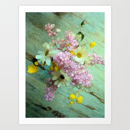 country flowers Art Print