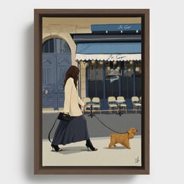 Parisian chic Framed Canvas