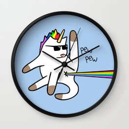 Unicorn Cat Rainbow Butt Laser Wall Clock | Kittehs, Kitten, Bums, Kitteh, Funny, Bum, Kitty, Bumhole, Cat, Butt 