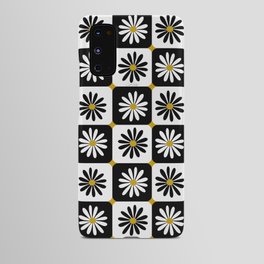 Checkered Daisies – Black & White Android Case