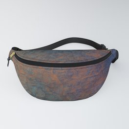 Navy & Rust Textured Pattern Fanny Pack