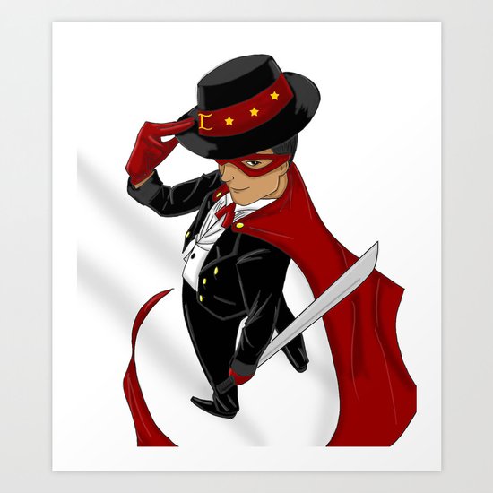 Tuxedo Mask x Andres Bonifacio Art Print