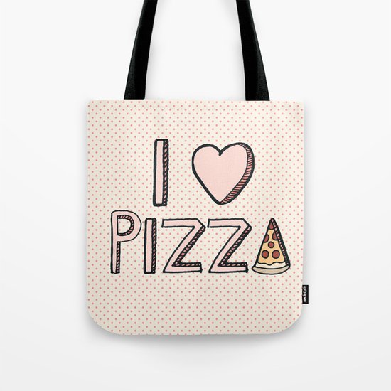 I Love Pizza Tote Bag
