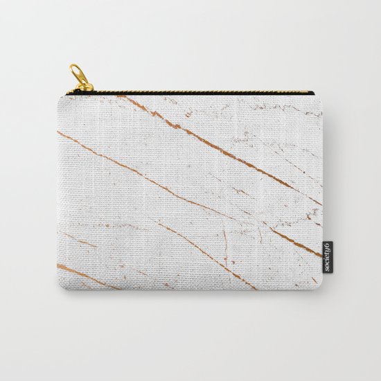 Rose Gold Marble #society6 #decor #buyart Carry-All Pouch
