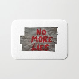 No More Lies Bath Mat | Photomontage, Puzzle, Riddle, 3D, Bats, Paper, Pattern, Riddler, Digital, Vintage 