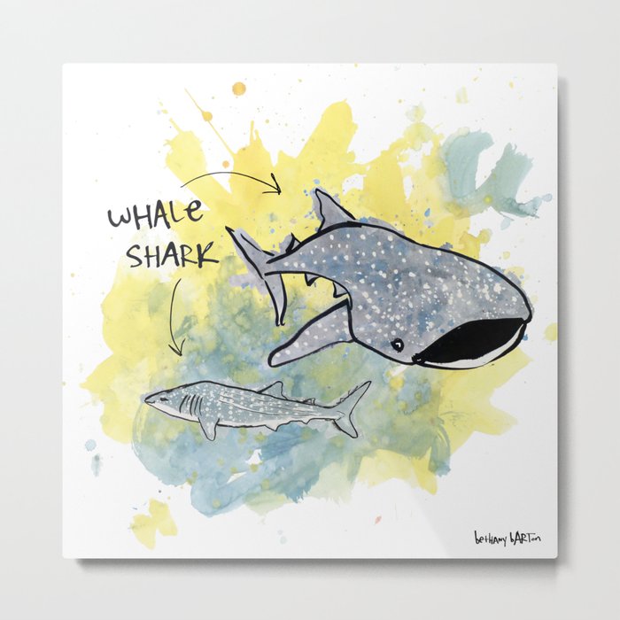Whale Shark Metal Print By Bethanybarton Society6