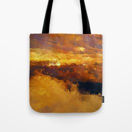 Golden sunrise Tote Bag