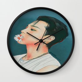 Flower Boy Wall Clock