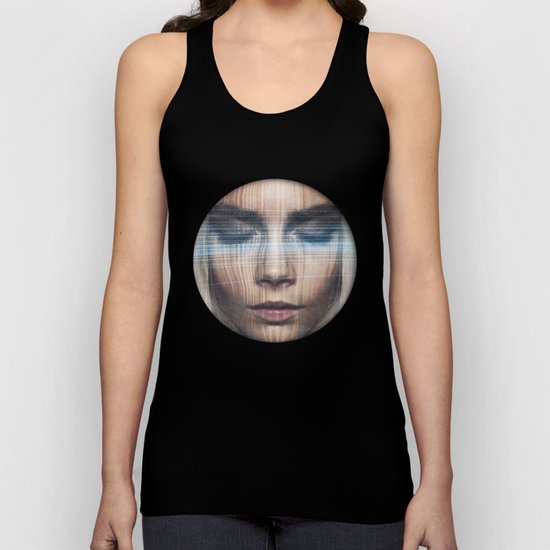 Wood Face Unisex Tank Top