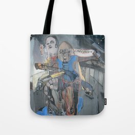 The protectors Tote Bag | Comic, Abstraction, Popart, Watercolor, Painting, Digital, Ink, Acrylic, Figuration, Abstract 