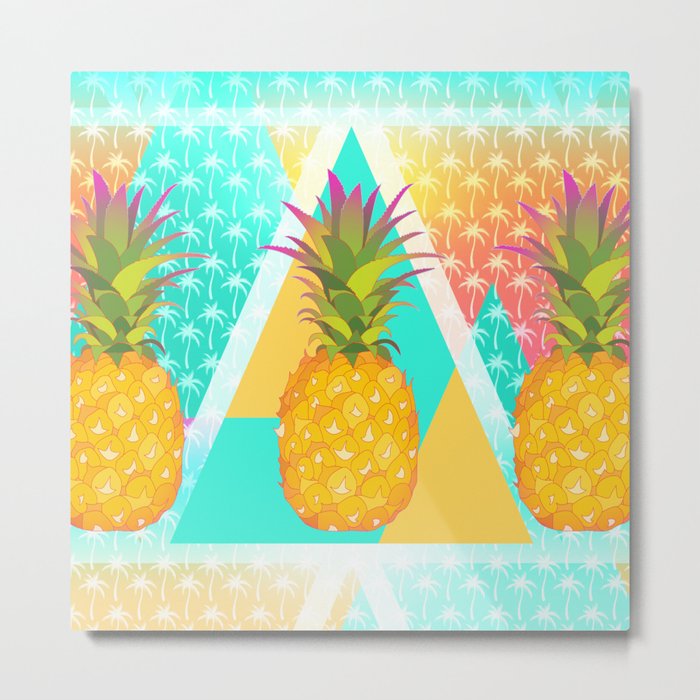 Pineapples Metal Print