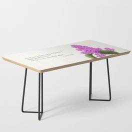 Lilac flower with lilac Lyrics Coffee Table