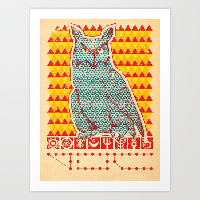 Psychic Owl Art Print
