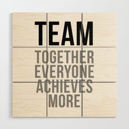 Team Work Quotes, Office Decor, Office Wall Art, Office Art, Office Gifts Wood Wall Art