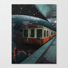 train to space Canvas Print