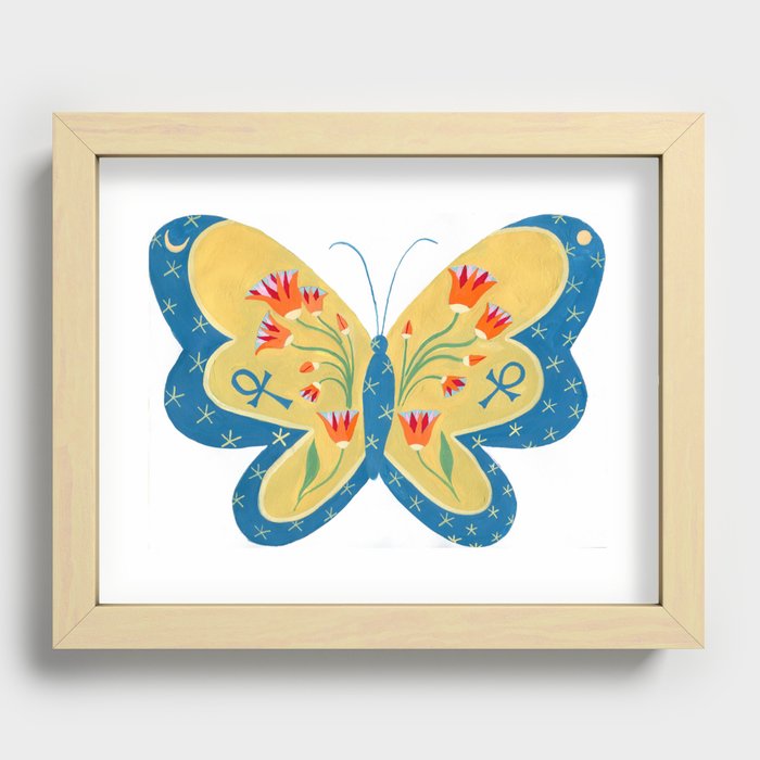 Ancient butterfly Recessed Framed Print