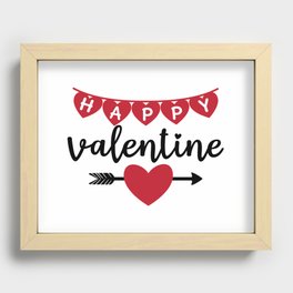 Happy Valentine Recessed Framed Print