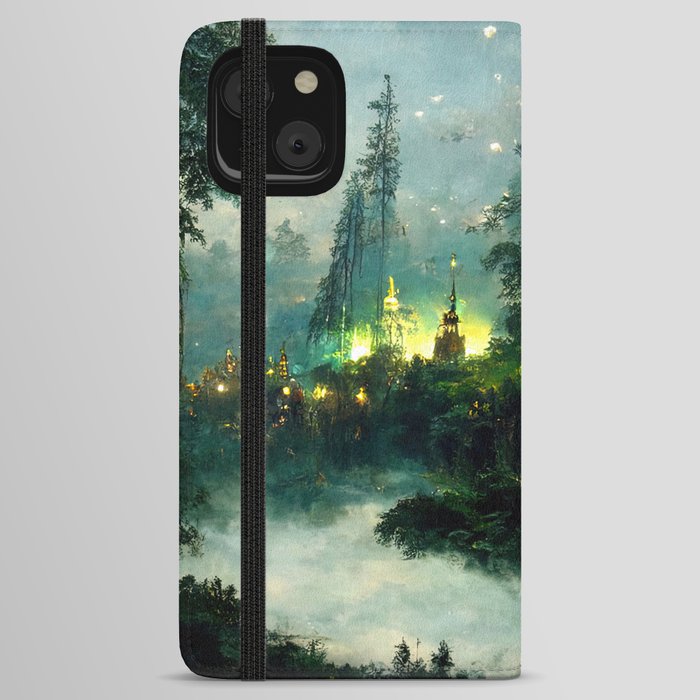 Walking into the forest of Elves iPhone Wallet Case