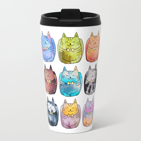 Colorful Cats Travel Mug