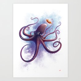 Octo Lord - By Lunart Art Print