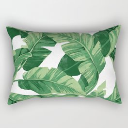 Tropical banana leaves IV Rectangular Pillow